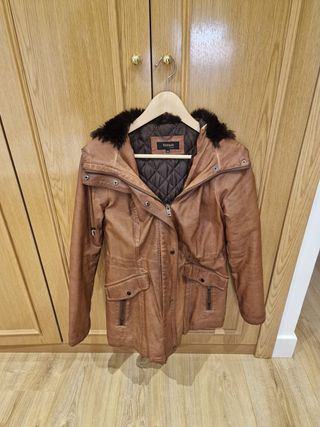 Abrigo Fórmula Joven Mujer Talla 38 Marrón