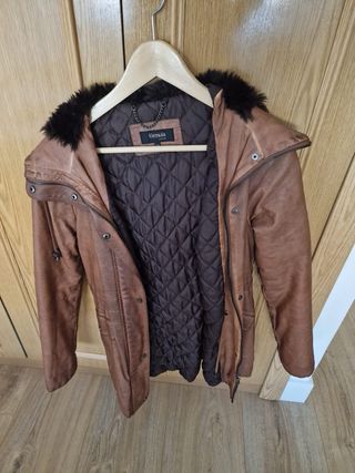 Abrigo Fórmula Joven Mujer Talla 38 Marrón