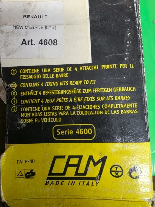 Attacchi portatutto new Megane dal 2002