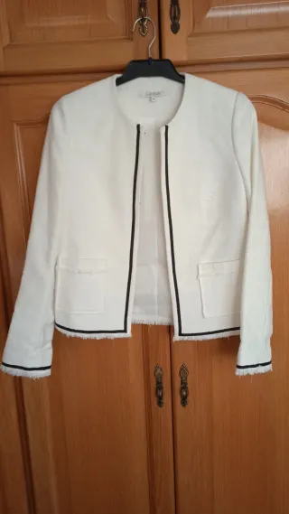 Chaqueta Blanca El Corte Inglés Talla M