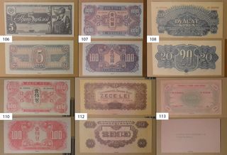 60 Reproducciones Billetes II Guerra Mundial