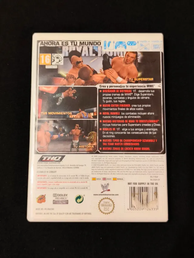 Smackdown vs Raw 2010. Wii.