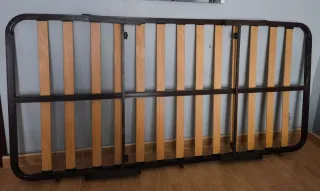 Somier láminas madera 90x190 con patas abatibles