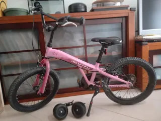 Bicicleta Monty 104 Infantil Rosa con ruedines