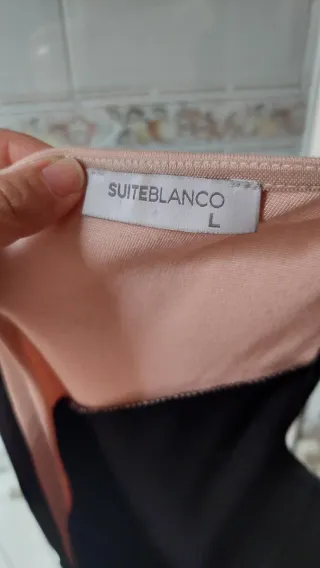 Vestido sexy y elegante rosado y negro