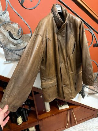 Giubbotto pelle vintage stile vecchia America