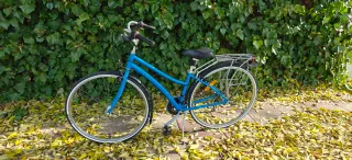 Bicicleta de paseo azul