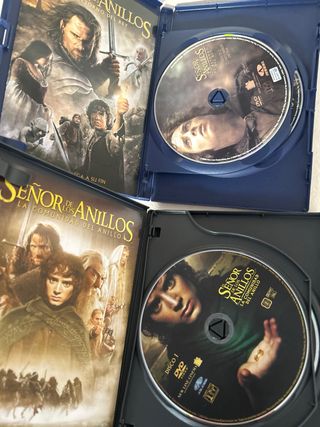 Lote 4 El Señor de los Anillos DVD (Español)