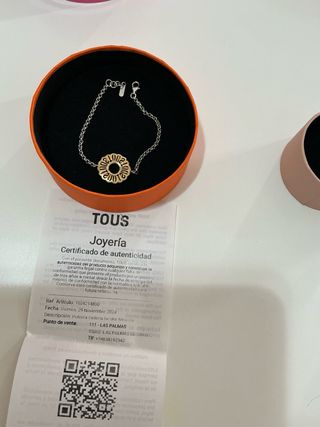 Pulsera TOUS bicolor plata y oro 18k