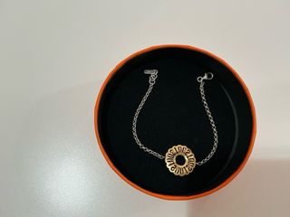 Pulsera TOUS bicolor plata y oro 18k