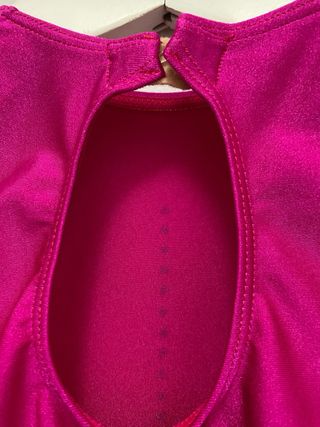 Maillot niña fucsia con pedrería