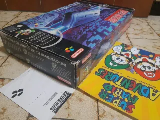 ✅️Super Nintendo Scatola Super Mario World SNES