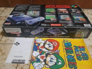 ✅️Super Nintendo Scatola Super Mario World SNES