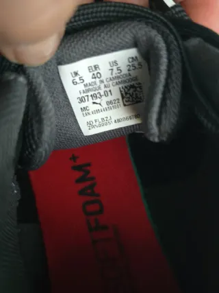 Zapatillas Puma Ferrari Talla 40 Negras