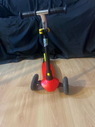 Patinete infantil 3 ruedas rojo y amarillo