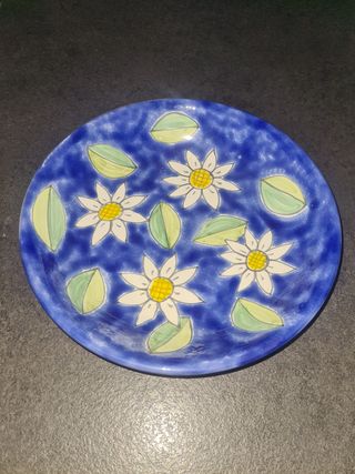 Ceramica Siciliana piatto fondo portata Parrucca