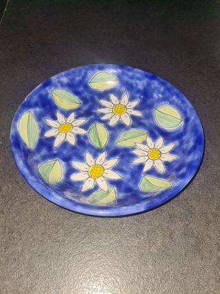 Ceramica Siciliana piatto fondo portata Parrucca