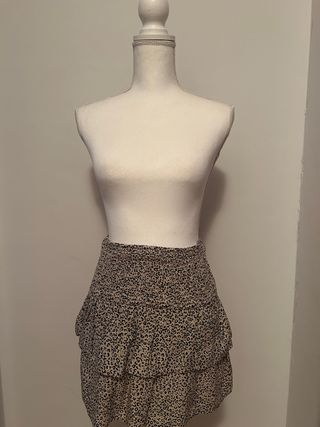 Falda corta animal print