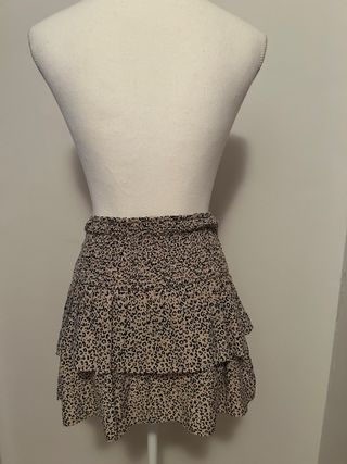 Falda corta animal print