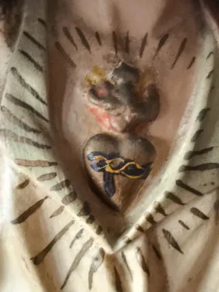 CRISTO MISERICORDIA PEANA MADERA POLICROMADA OLOT