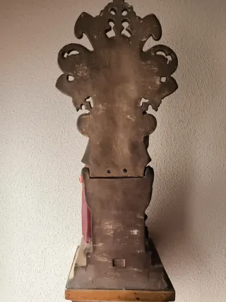 CRISTO MISERICORDIA PEANA MADERA POLICROMADA OLOT