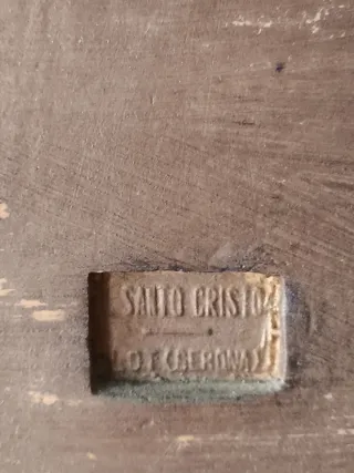 CRISTO MISERICORDIA PEANA MADERA POLICROMADA OLOT