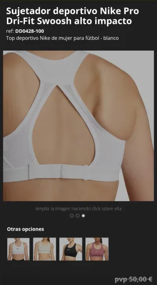 Sujetador deportivo Nike