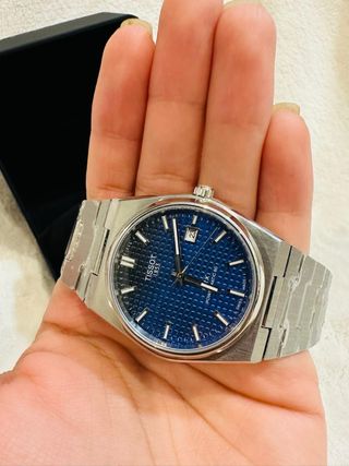 Reloj Tissot Azul y Plateado