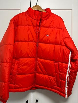 Abrigo acolchado Adidas Originals Rojo