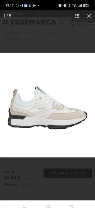 Zapatillas Pepe Jeans Talla 39 una sola puesta