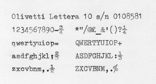 Olivetti Lettera 10 máquina de escribir (1979)