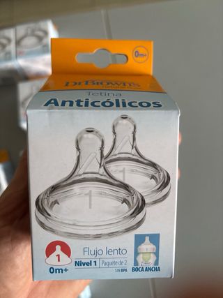 Tetinas Dr. Brown's Flujo Lento (Nivel 1)