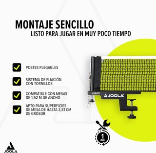 Red y Postes Joola 31009 Unisex Adulto