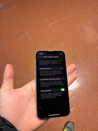 iPhone 13 mini azul batería 86% ningún defecto
