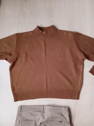 Conjunto de punto y pantalón mujer talla 40