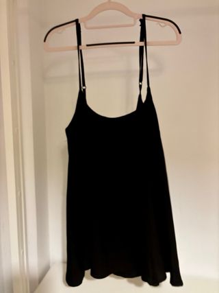 Blusón negro de tirantes