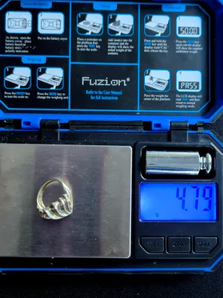 Anillo Plata 925 Diseño Hoja