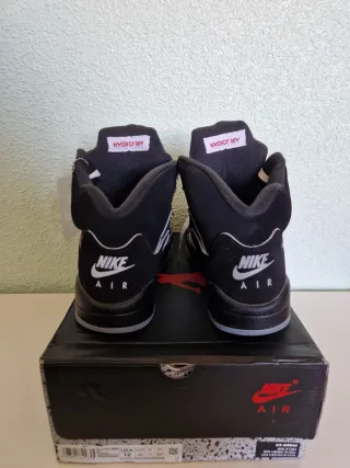 Nike Air Jordan 5 Black Metallic Talla 46