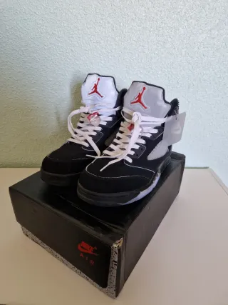 Nike Air Jordan 5 Black Metallic Talla 46