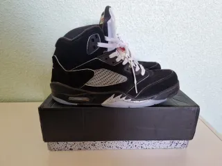 Nike Air Jordan 5 Black Metallic Talla 46