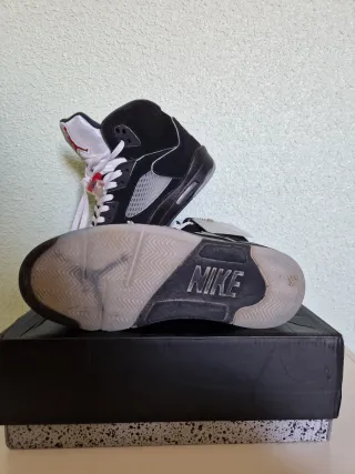 Nike Air Jordan 5 Black Metallic Talla 46