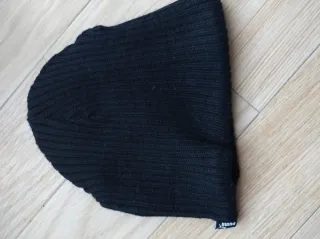 Berretto Puma Lana Nero Logo Bianco Unisex