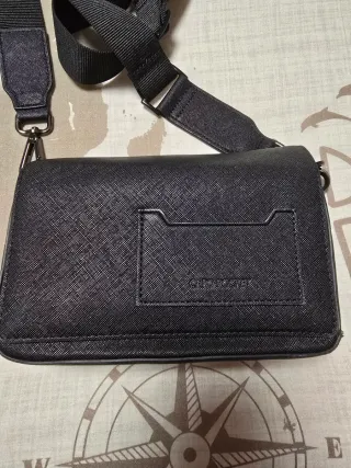 Bolso bandolera Zara Unisex negro