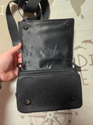 Bolso bandolera Zara Unisex negro