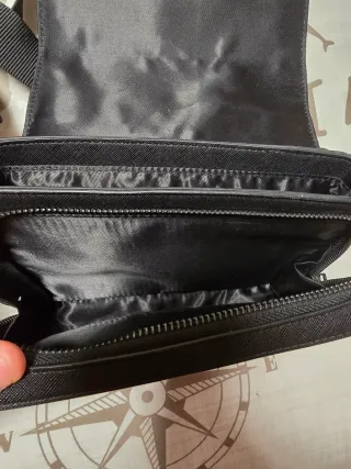 Bolso bandolera Zara Unisex negro