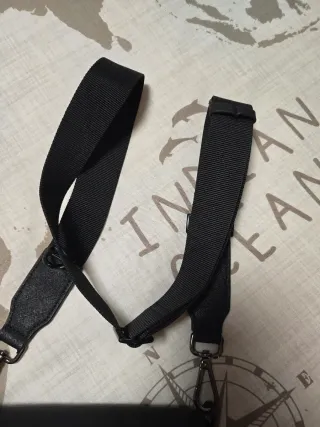 Bolso bandolera Zara Unisex negro