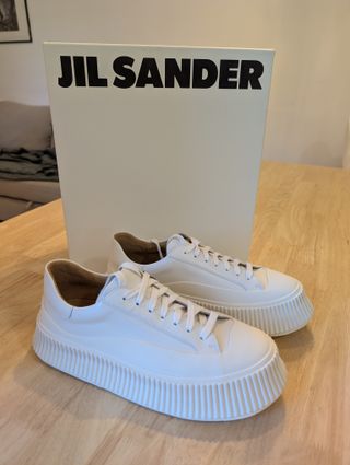 Jil Sander Zapatillas Plataforma Blancas