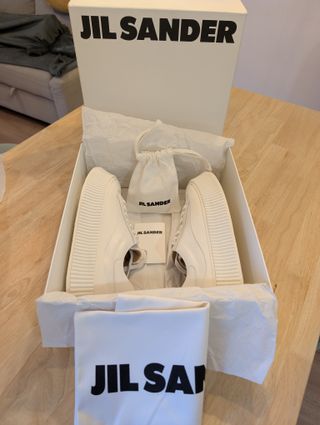 Jil Sander Zapatillas Plataforma Blancas