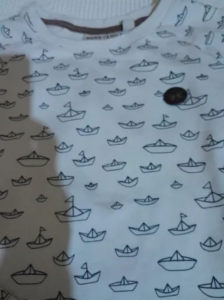 Felpa Naketano bianca con barchette