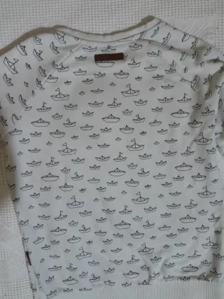 Felpa Naketano bianca con barchette